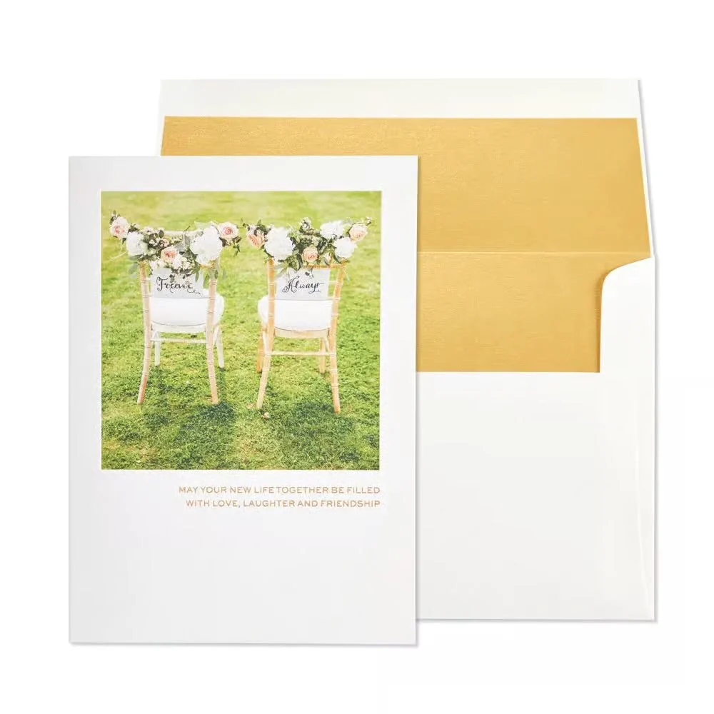 Niquea.D Chairs Wedding Congratulations Card