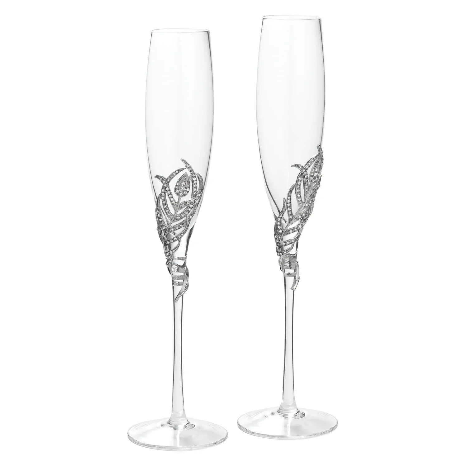 Olivia Riegel Silver Mora Champagne Flute, Set Of 2