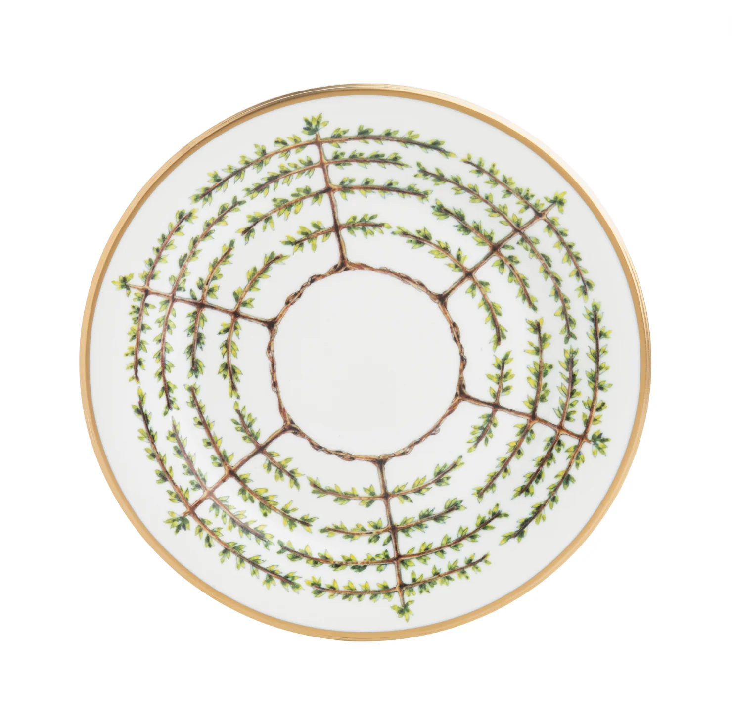 Pickard Ultra White Espalier Gold Salad Plate