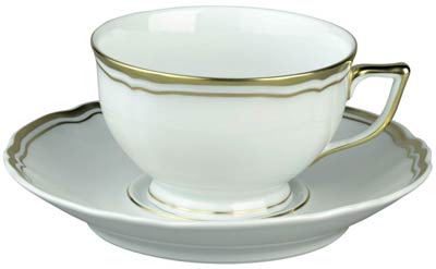 Raynaud Polka Gold Tea Saucer