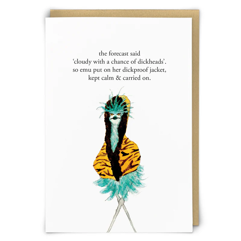 Redback Dickproof Card