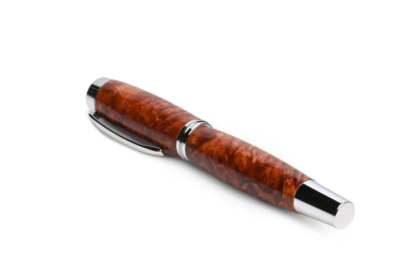 Roots & Jones Amboyna Burl Ambassador Fountain Pen