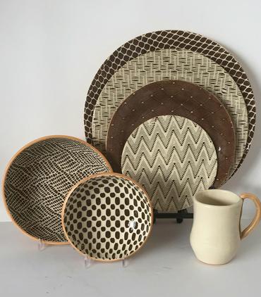Terrafirma Ceramics Dot Mocha Wine Coaster - Image 2