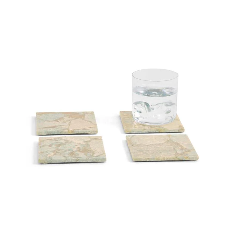 Amazonite Coasters, Set Of 4