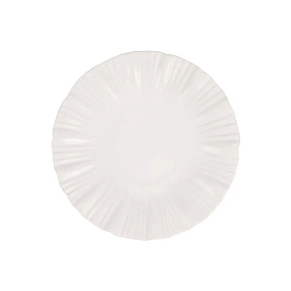 Vietri Bari White Salad Plate
