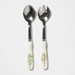 Vietri Lastra Holiday Salad Server Set, Boxed