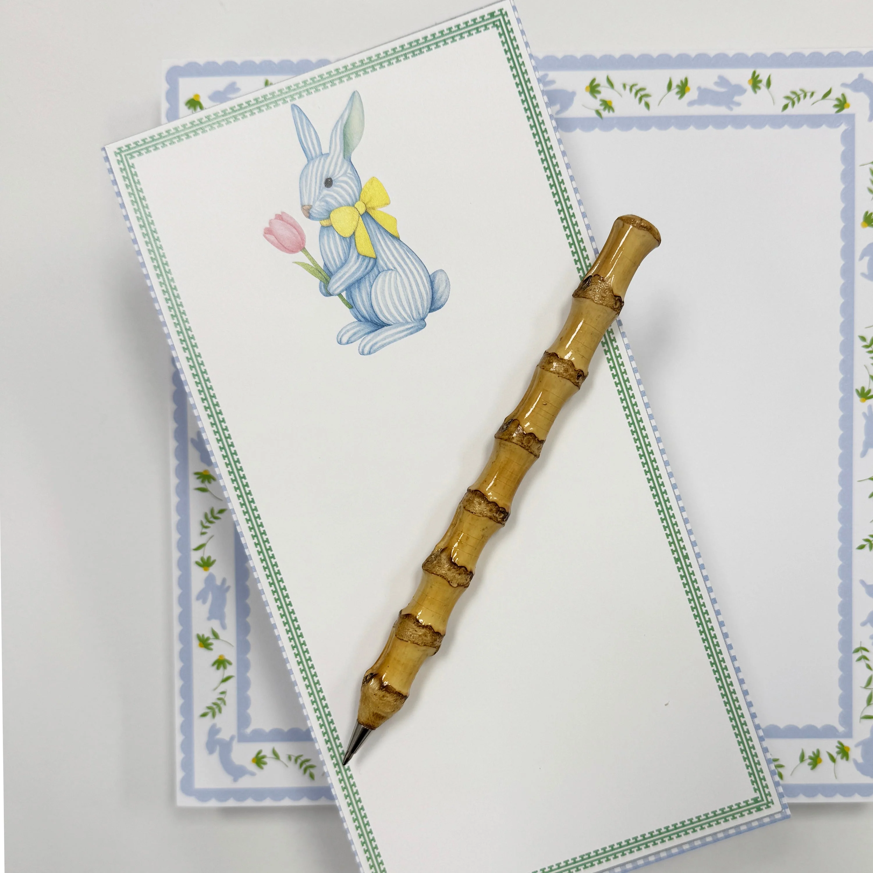 WH Hostess Bunny Striped List Notepad - Image 2