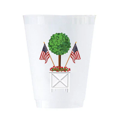 WH Hostess Patriotic Shatterproof Cups, Set of 8